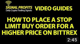 Stop Limit Buy Order Bittrex